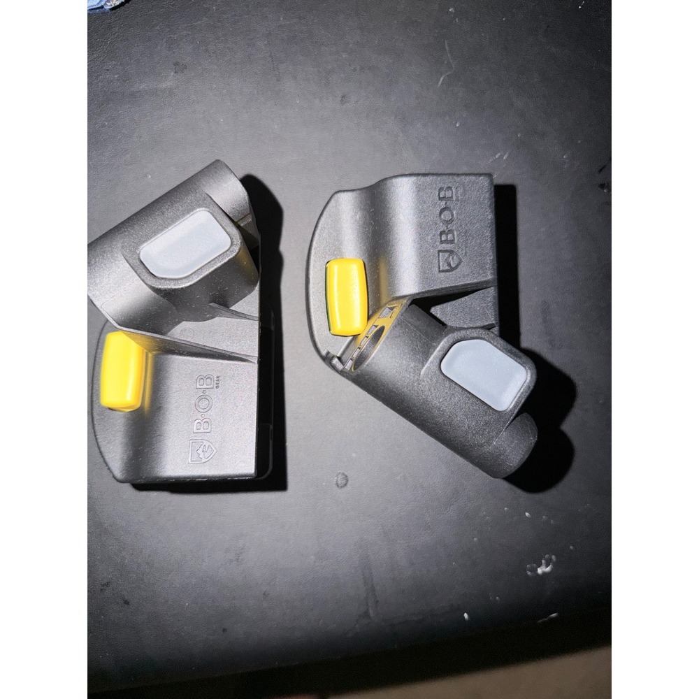 BOB Gear Stroller Car Seat Adapter Set Black Yellow Replacement Parts Pair